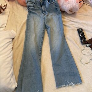 MOTHER Light Blue Flare Jeans